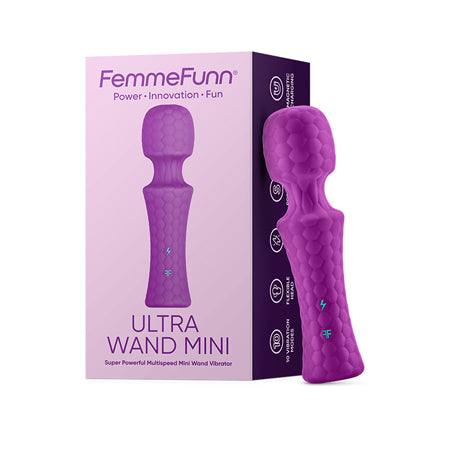 Ultra Wand Mini Rechargeable Flexible Textured Silicone Vibrator