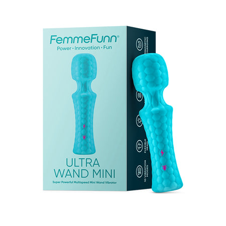 Ultra Wand Mini Rechargeable Flexible Textured Silicone Vibrator